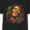 Colorful Rasta Portrait T-Shirt and Kids Tshirt | Reggae Music Icon Tee