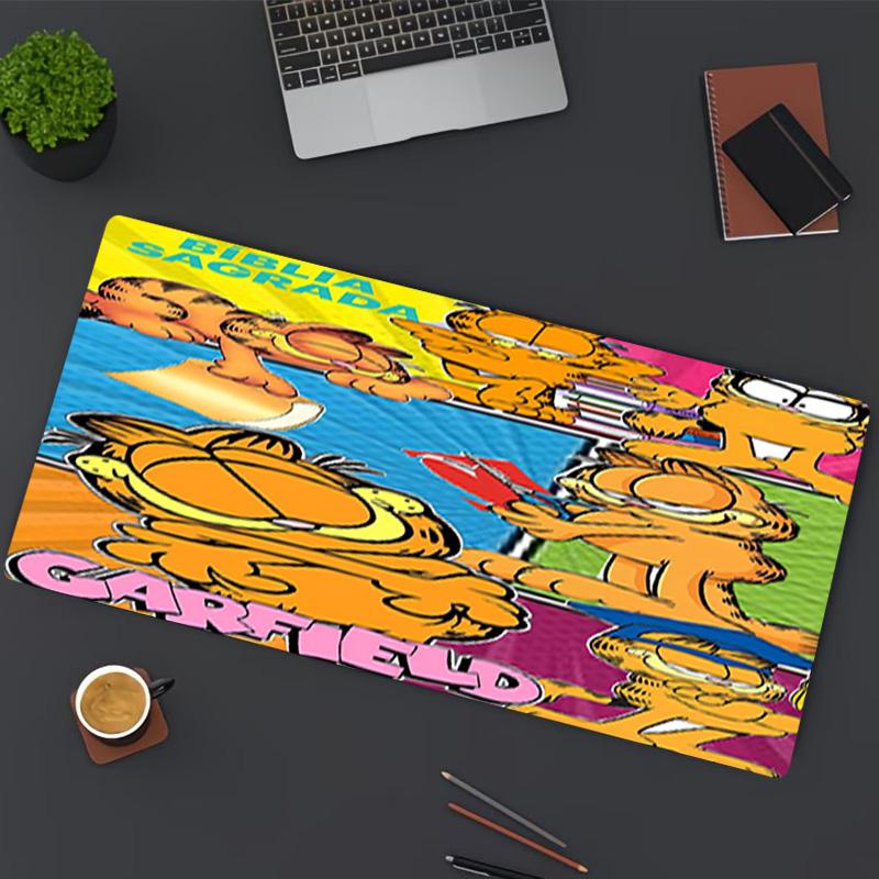 Garfield Print Mouse Pad, for Keyboard Pad Laptop PC Mat for Office Home Use, Desk Decor, Perfect Birthday Gift for Gamers