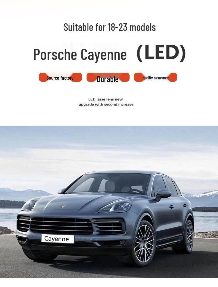 Compatible Headlight Cover Rear Shell for 2018-2023 Porsche Cayenne