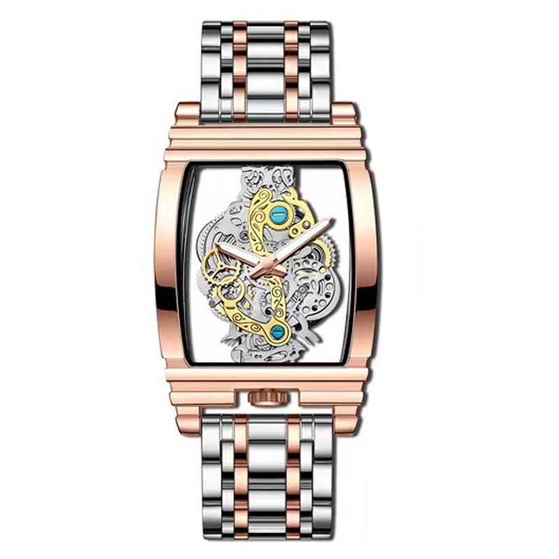 

Часы мужские часы Студенческие кварцевые часы Модные спортивные мужские красивые полые часы None