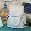 Schoolbag French Gentle Wind Floral Backpack Female Lace Edge Student Schoolbag Soft Cute Cream Wind Girlish Backpack Manufacturer