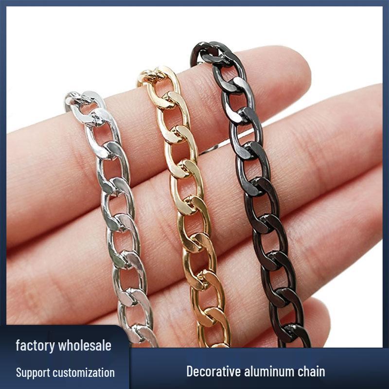 

Non-fading Aluminum Chain Bag Strap - Women s Crossbody Replacement Chain for DIY Accessories and Decoration