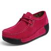 Fashion Cow Suede Platform Shoes Plush Warm Walking Shoes Women Winter Cotton Shoes Non-slip Mother Shoes