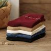 5/10 Paires Chaussettes Décontractées Confortables Printemps Été Femmes Mi-mollet Couleur Unie Coton Chaussettes Longues Mignonnes Absorbant la Transpiration Respirantes