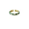 Pearl Bunny Ring Hepburn Style Fashion Metal Enamel Index Finger Ring Niche Design High-end Ring