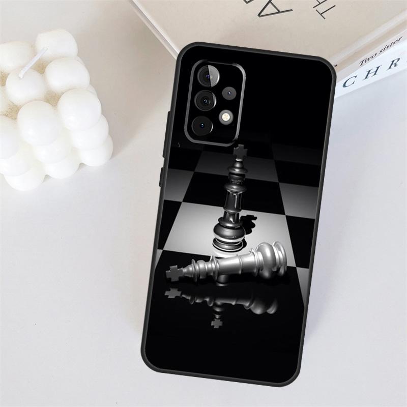 Chess Pieces For Samsung Galaxy A55 A35 A15 A36 A56 A26 A16 A22 A32 A52 A54 A34 A53 A33 A13 A06 A05 Case