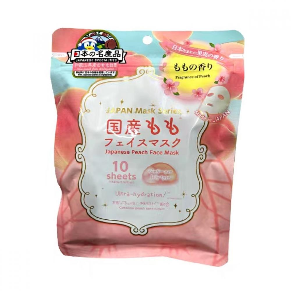 

PPIH [Overseas] Японская фирменная персиковая маска для лица, 10 листов.