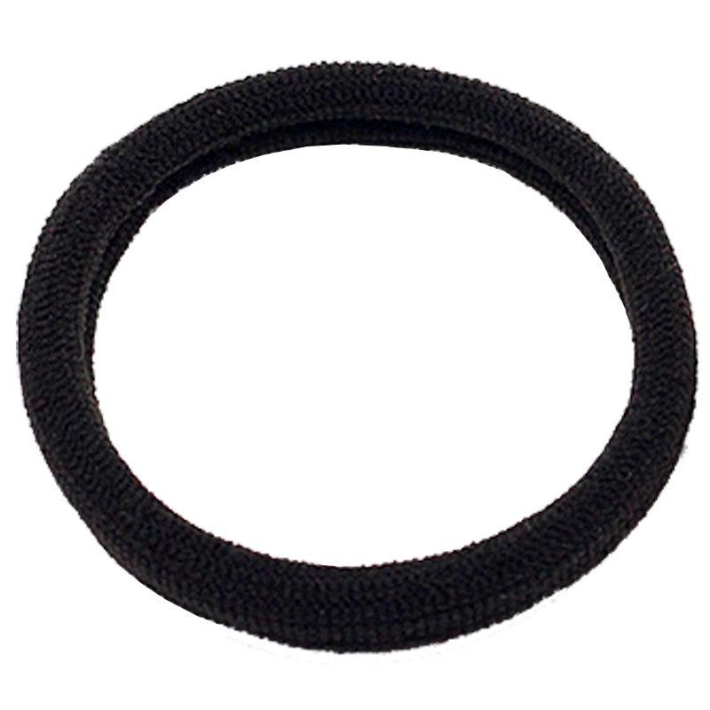 Hochelastischer koreanischer Haargummi: Nahtlose schwarze Haargummis, die das Haar nicht beschädigen