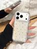 Ins Popular Glitter Shiny Love Heart Transparent Hard Back Cover For iPhone 17 Pro Max 16 13 15 14 Promax Shockproof Phone Case