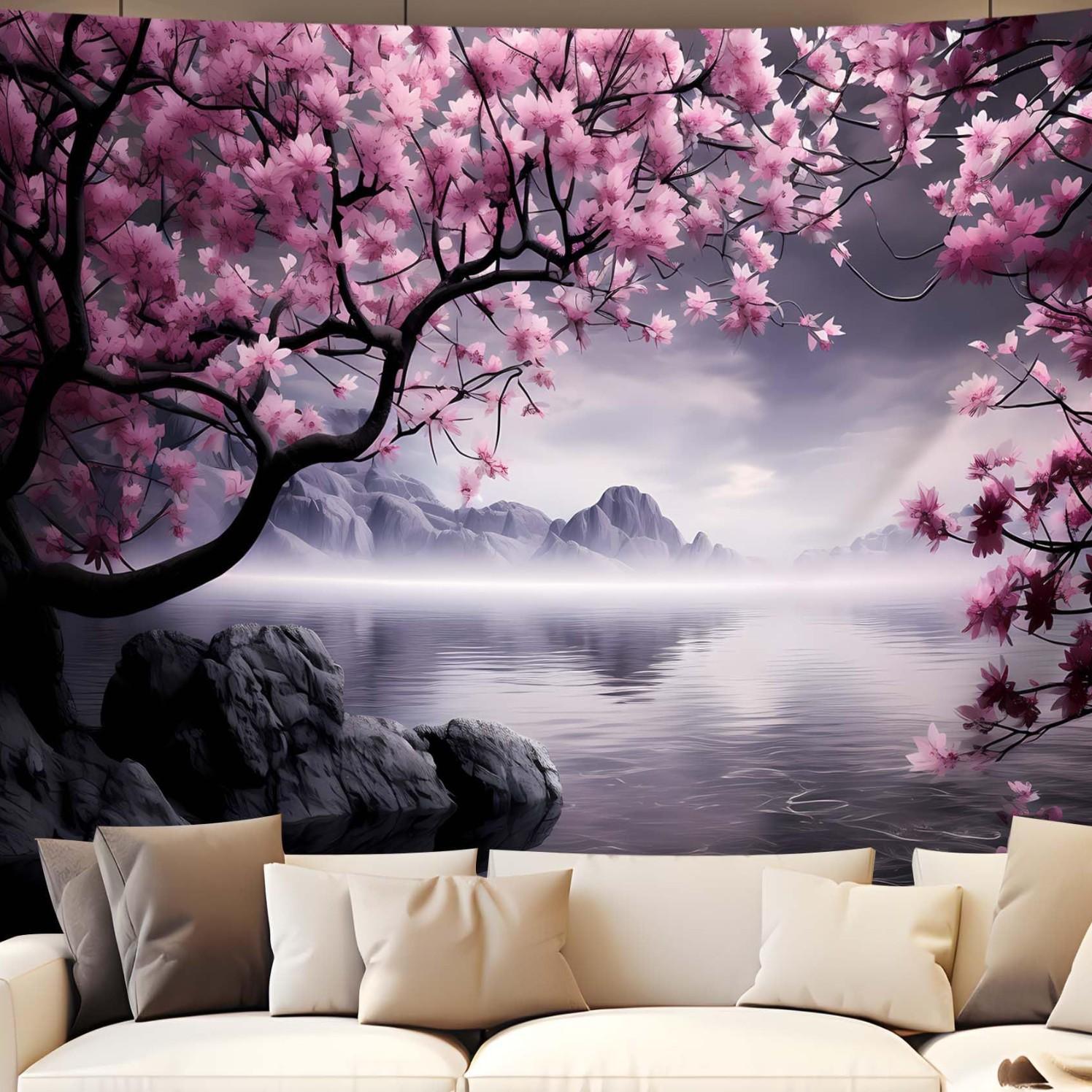 Asian Cherry Blossom tapestry 75x100 чёрный