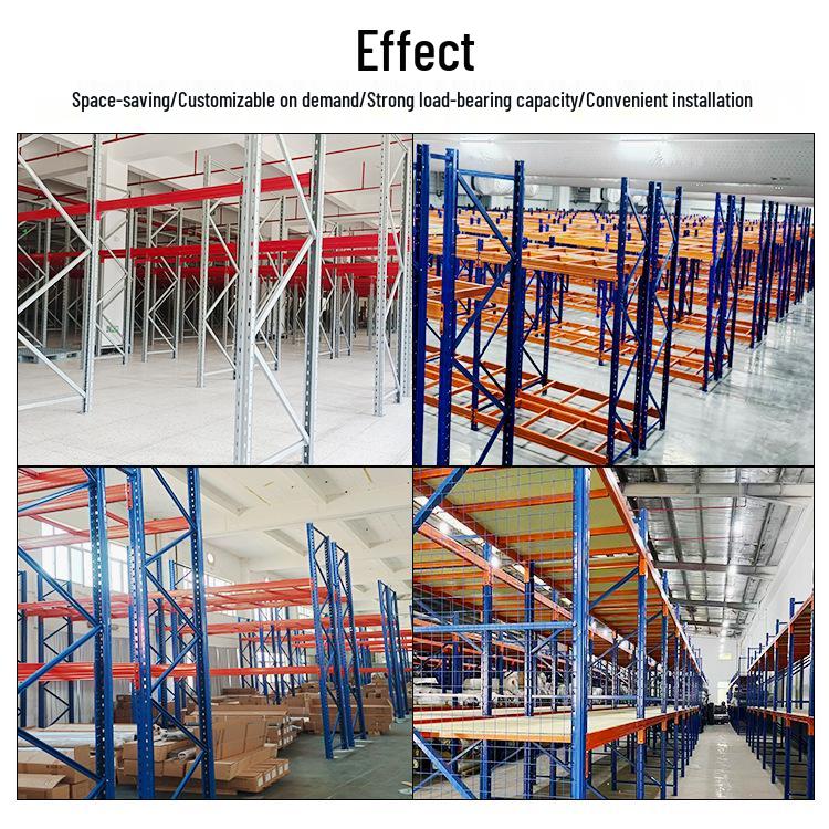 Heavy Duty Large Detachable Industrial Warehouse Storage Racking with Thickened Load-Bearing Beams