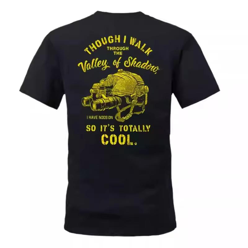 2025 NEW GBRS Tactical T Shirt Men American Classic Print Short Sleeve Retro Round Neck Military Fan Streetwear Fashion Top