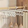 Portable Multi-Functional Hanger Multi-Hook Wave Hook Rotating Hanger Rotatable 12-Hook Closet Organizer Wardrobe Storage