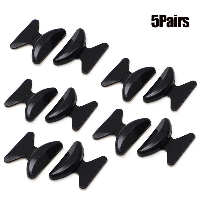 1/5 Pairs Silicone Anti Slip Silicone Nose Pad For Eyeglasses Butterfly Glasses Nose Rest With Height Enhancement Anti-Cratering