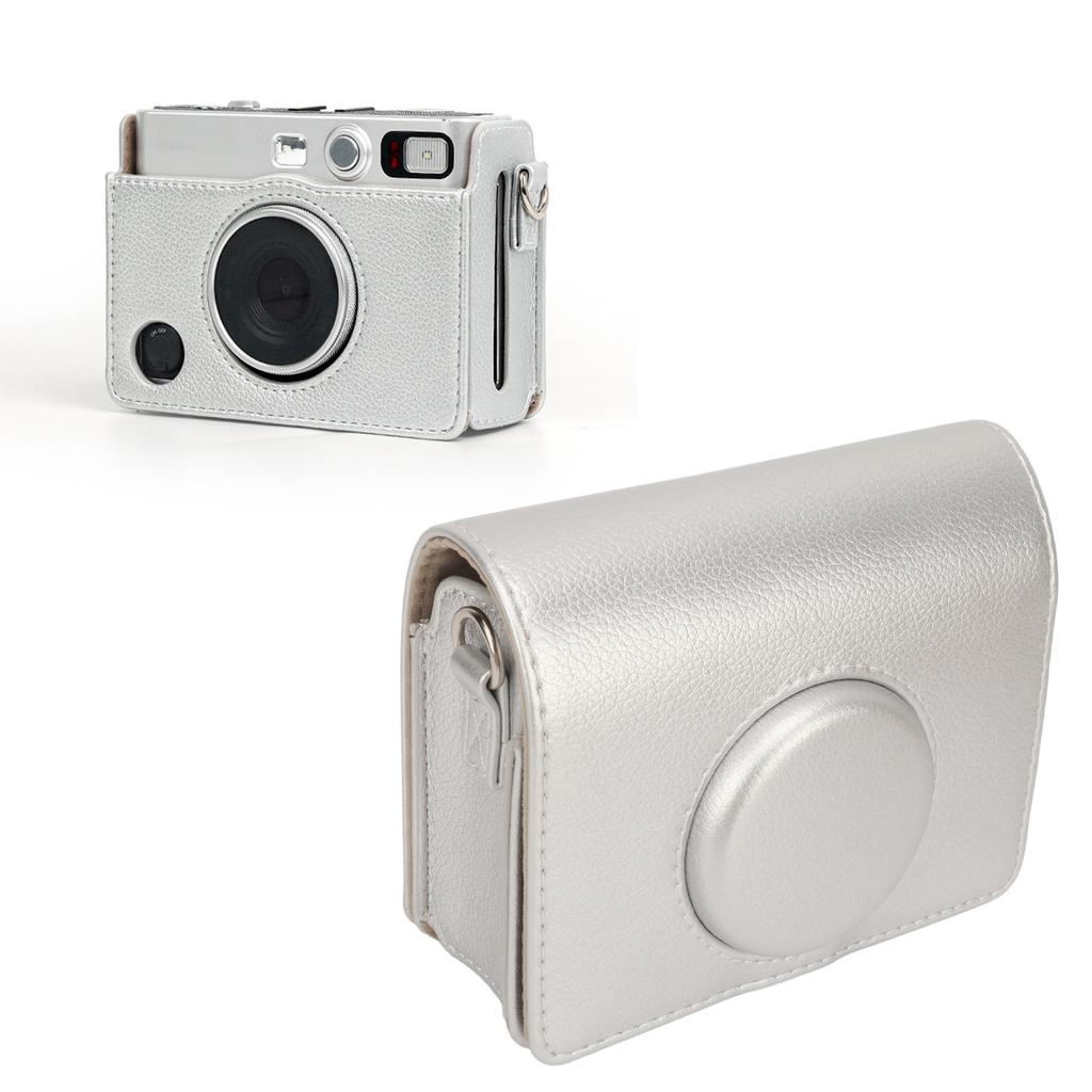 Camera Case Vintage Magnetic Top Scratch Proof with Shoulder Strap Camera PU Leather Bag for
