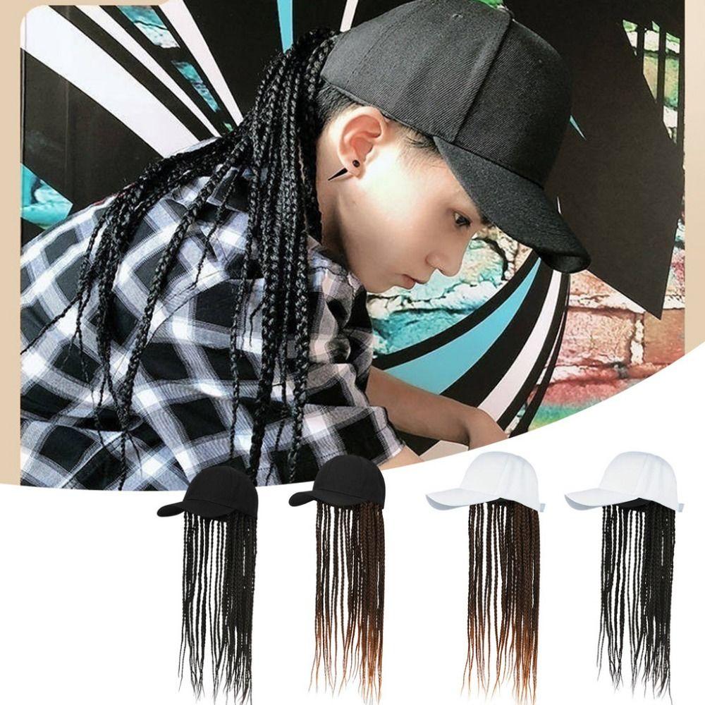 Daily Wear Wig Hair Dreadlocks Cap Baseball Cap Braid Sun Visor Hats Wig Hip Hop Hat Summer Unisex