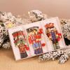 Set Wooden Christmas Snowman Soldier Wooden Crafts Creative Christmas Tree Pendant Laser Cutting Wooden Box Packaging