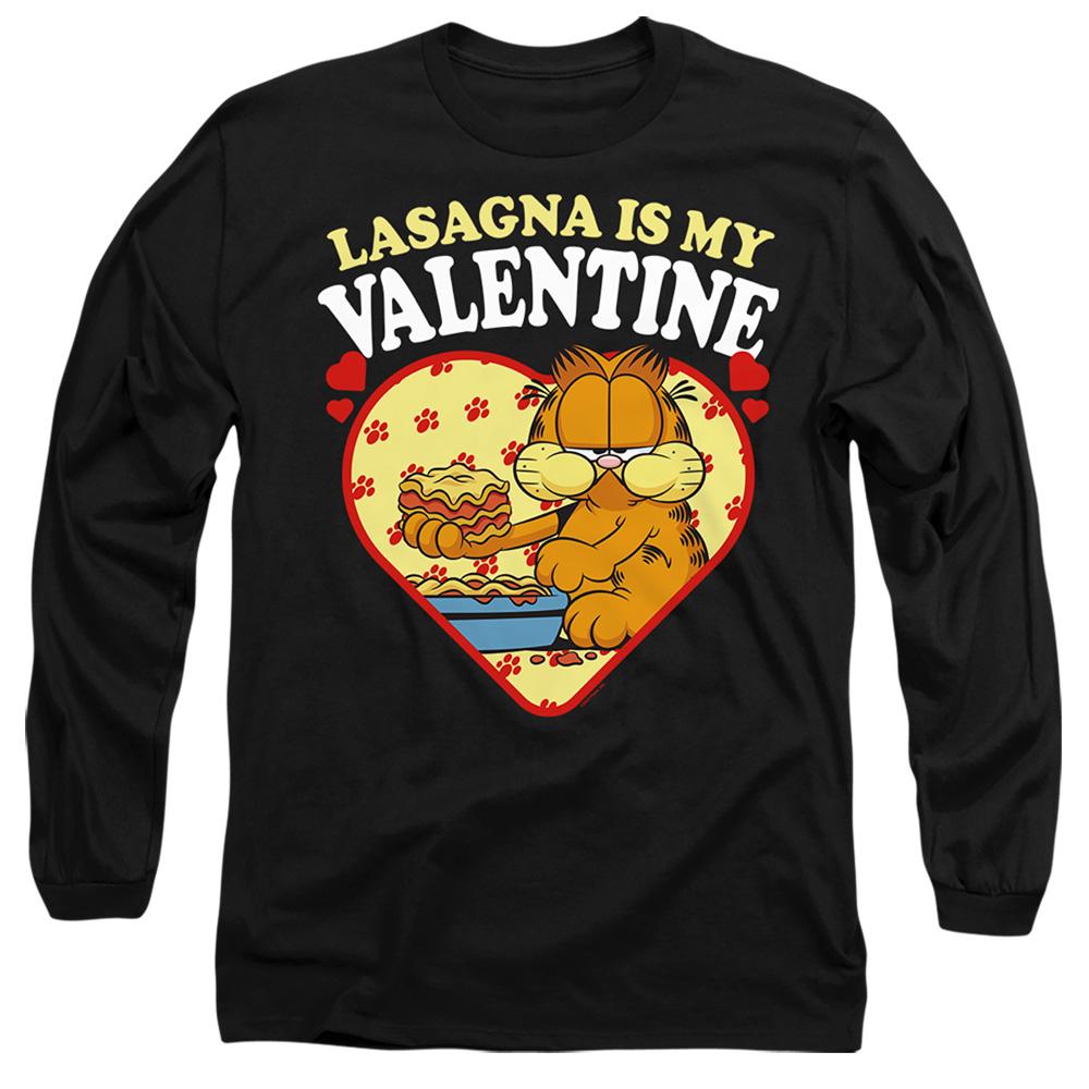 Garfield Unisex Adult Lasagna Is My Valentine Long-Sleeved T-Shirt