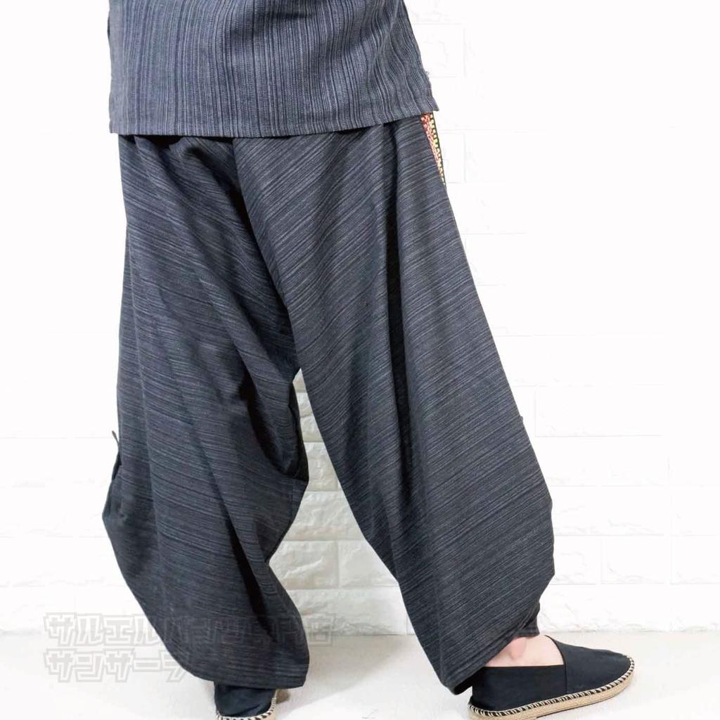 Samsara Sarouel Pants for Women and Gaucho Ethnic Thai Asian Style for and Autumn Wide-leg Men, Easy-to-Wear Pants, Pants, Spring, Summer,