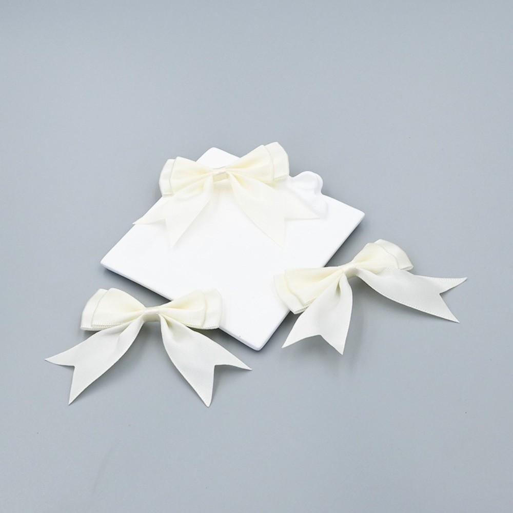 10Pcs Handmade Double Layer Ribbon Bow Colorful Satin Ribbon Bow Patches  Hairpin Accessories