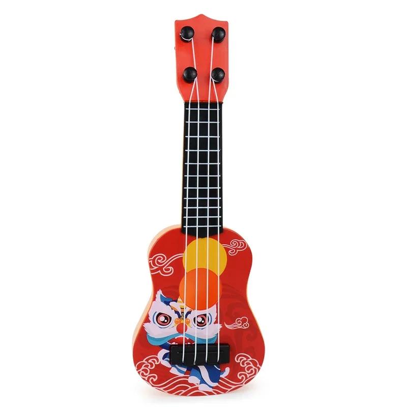 Miniaturowa zabawka ukulele gitara poprawiająca umiejętności klasyczny wczesny edukacyjny instrument muzyczny dla chłopców dziewcząt dzieci prezenty świąteczne dla niemowląt