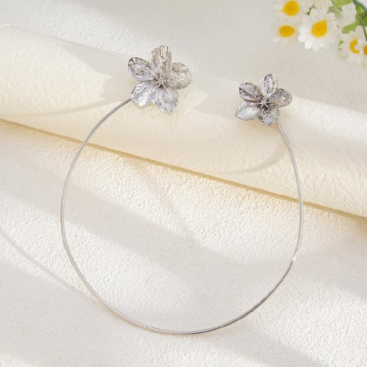 Minimalist Floral Pendant Necklace Adjustable Stackable Chain Jewelry Elegant Geometric Jewelry For Women Vacation Charm