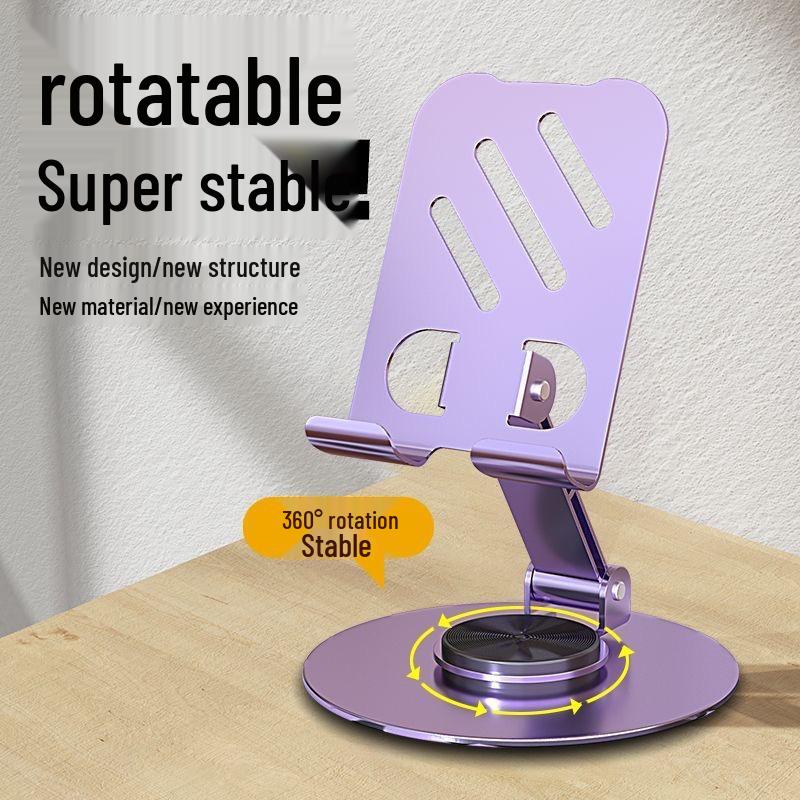 

All-Metal 360° Rotating Universal Phone & Tablet Holder for Desktop & Live Streaming