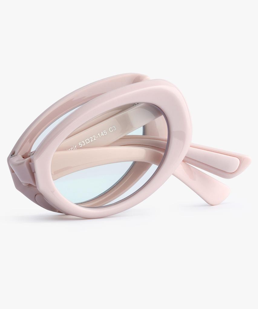 Likkeullou Rc Nirnir Folder Blue Light Glasses Pink