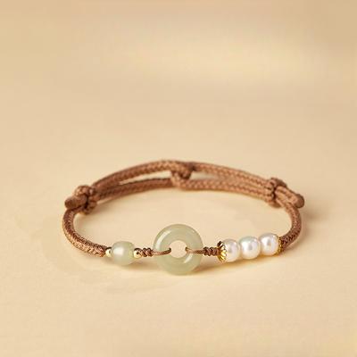 Veiligheidsgesp Geweven Handtouw Dames Retro Nieuw Chinees Verstelbare Armband Studenten Sturen Vriendinnen Sieraden