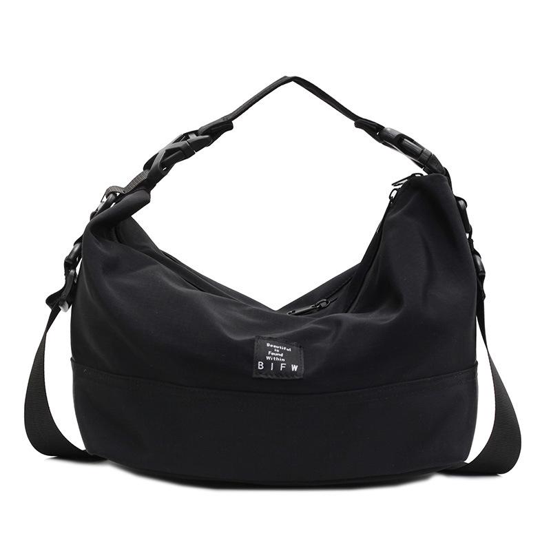 Geantă casual simplă din pânză tip gălușcă, nouă, geantă de mână ușoară, geantă de umăr, geantă crossbody pentru călătorii, sport, fitness
