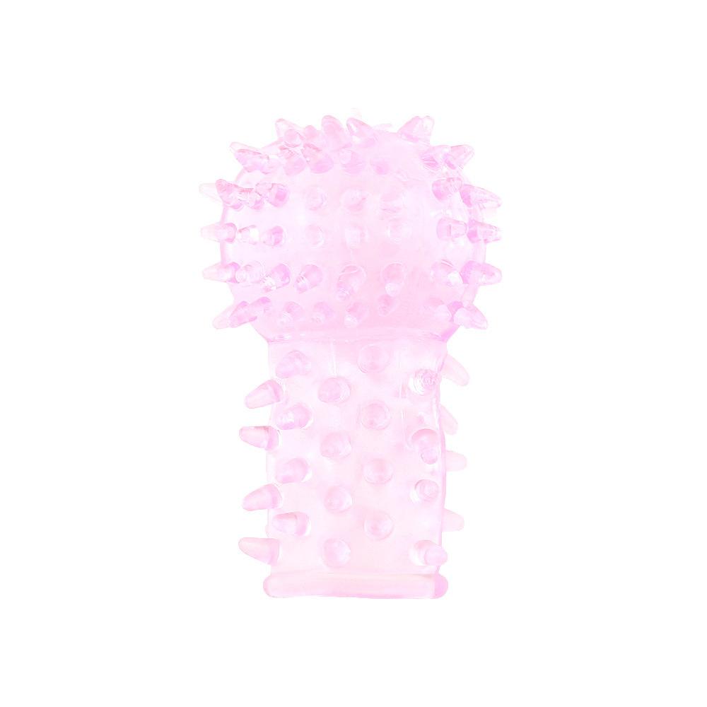Women's G-Spot Finger Stall Koukou Caterpillar Condom Barbed Crystal Finger Stall Exotic Condom Sex Adult Supplies