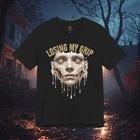 Losing My Grip zombie face Tee | Horror graphic t-shirt 4XL
