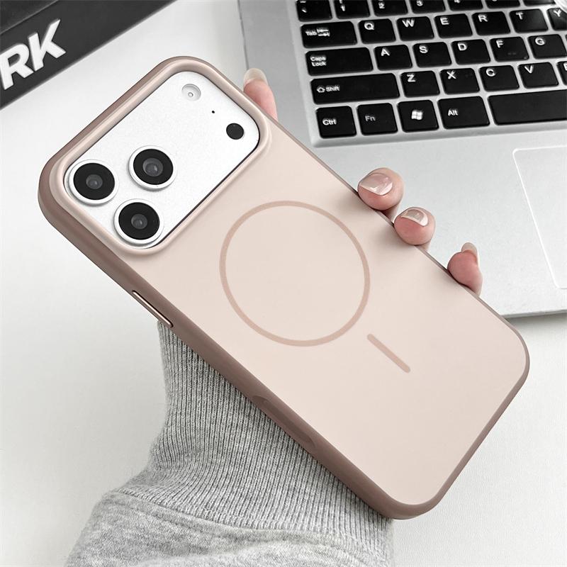 

Official Matte Magnetic Hard Case for iPhone 17 Air 16 14 15 Plus 13 12 Pro Max Phone For Magsafe Wireless Charging Armor Cover iPhone 14 Plus