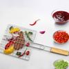 BBQ Net Grilled Fish Clip Basket Kitchen Barbecue Rack Stainless Steel Outdoor Portable