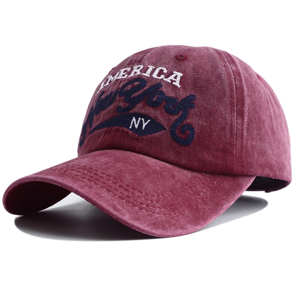 Retro Letter Embroidered Baseball Cap For Women Men Hip Hop Fishing Snapback Hat Women'S Washed Old Duckbill Cap Gorras Hombre