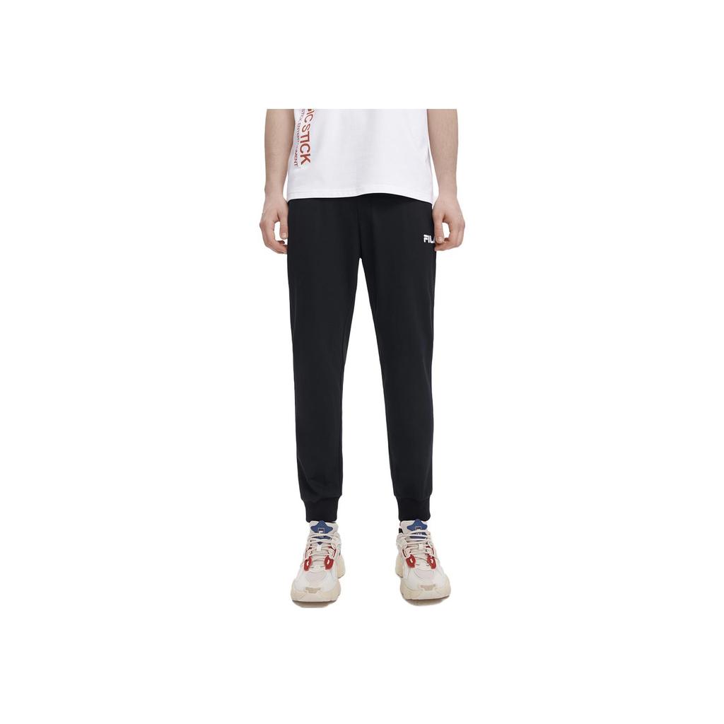 New FILA Knitted Sweatpants Men's Black F11M329606FBK