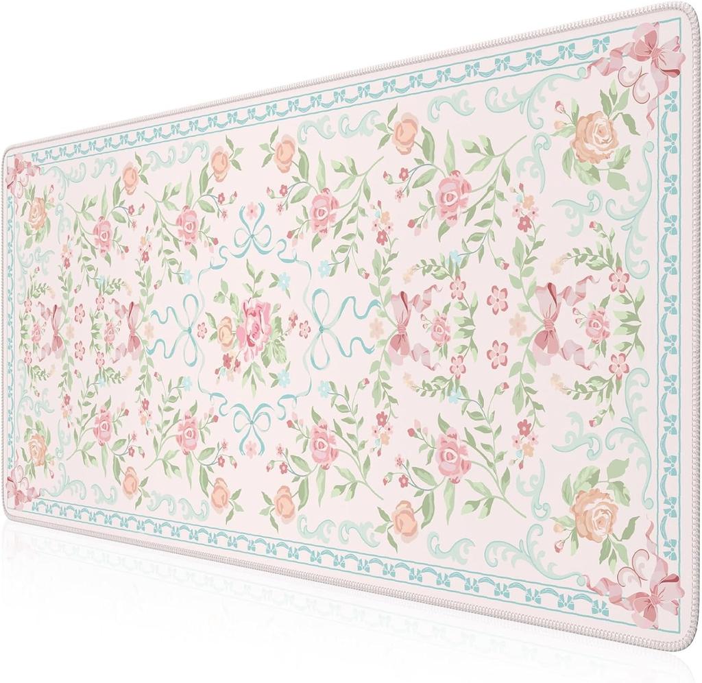 The Persian Retrostyle Large Mouse Pad With Rubber Antislip Lockstitch Craftsmanship Is Suitable For Laptop Games
