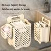 JINGRUIXIANG Wall-Mounted Folding Laundry Hamper