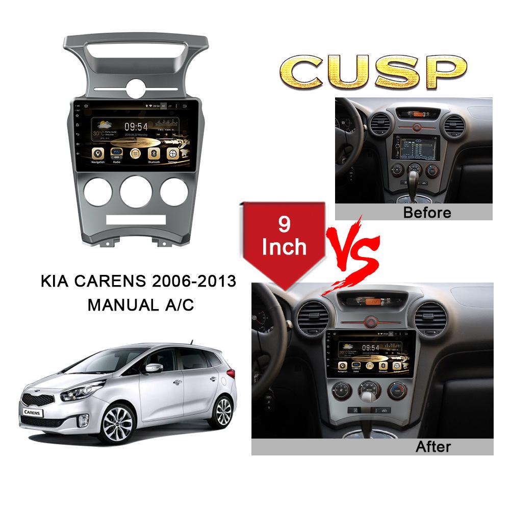 Kia Carens 9" Curved 2.5D Android Navigation with 4G Internet and Seamless Installation