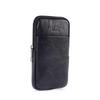 Men's Genuine Leather Slim Waist Pouch - Casual Cowhide Belt Bag for Outdoor Use