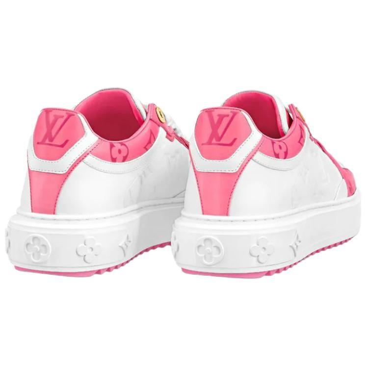 Louis Vuitton Time Out Low Top Stylish Skateboarding Shoes Women's Rose 1AB33E