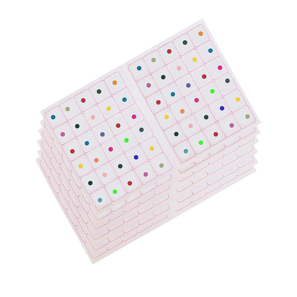 VAMA Fashions 6 Adesivi Bindi Rotondi Multicolore Piccola Misura 4mm Semplici per la Fronte Kumkum Bindiya Bindi Quotidiani e Festivi per Donne