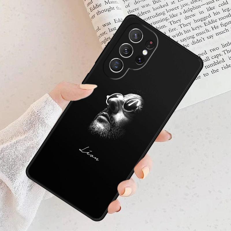 Cartoon Killer Leon Uncle Girl Phone Case For Samsung Galaxy S25 S23 S30 S8 S21 S20 FE S24 S22 Note 10 20 Plus Lite Ultra