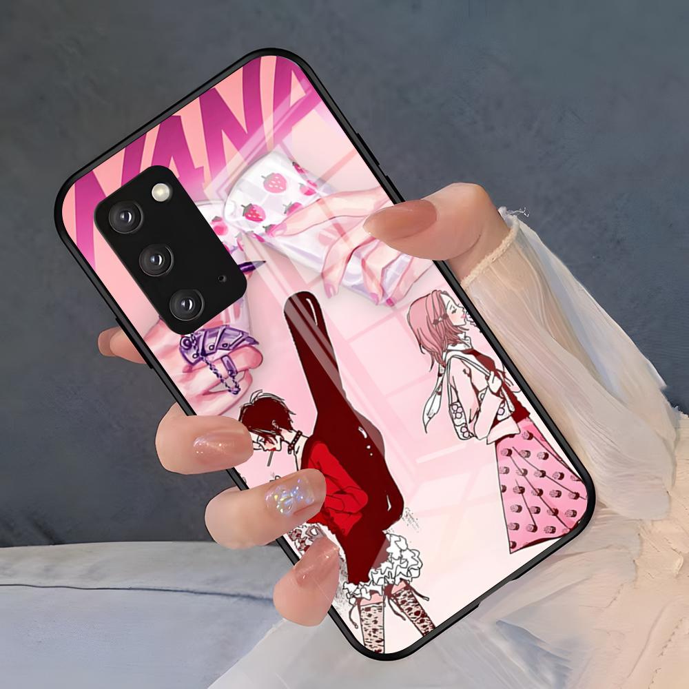 N-Nana Osaki Anime Phone Case For Samsung A25 A13 A33 5G A54 A36 A35 A56 A52 A14 Shockproof Glass Cover