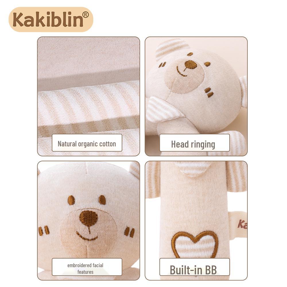 Organic Cotton Baby Rattle & Teether Set