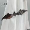 Halloween Hanging Ghost Decorations Scary Decor, Spooky Bat Print Decor for Porch Lighted Ghosts Tree, Glow-in-the-Dark Outdoor Decoration Front Door