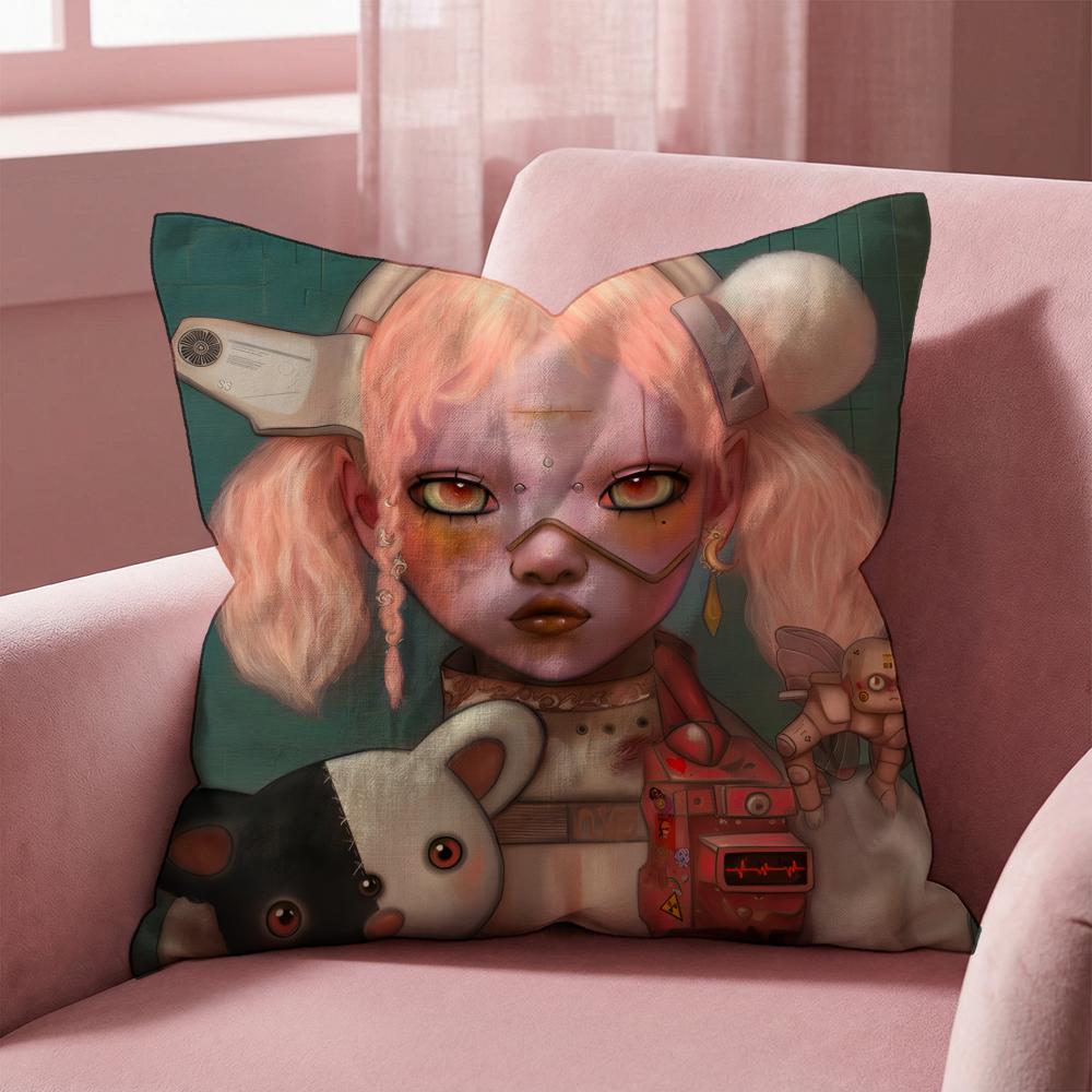 

Bring Me The Horizon Cushion Cover Multi-Scene Pillow Cover for Home & Car - Reversible, Soft & Durable for Daily Use 30cmx30cm