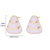 18K Gold‑Plated Stainless‑Steel Triangle Drop Women Earrings, Stylish Simple High‑Sense Versatile Ear Jewelry