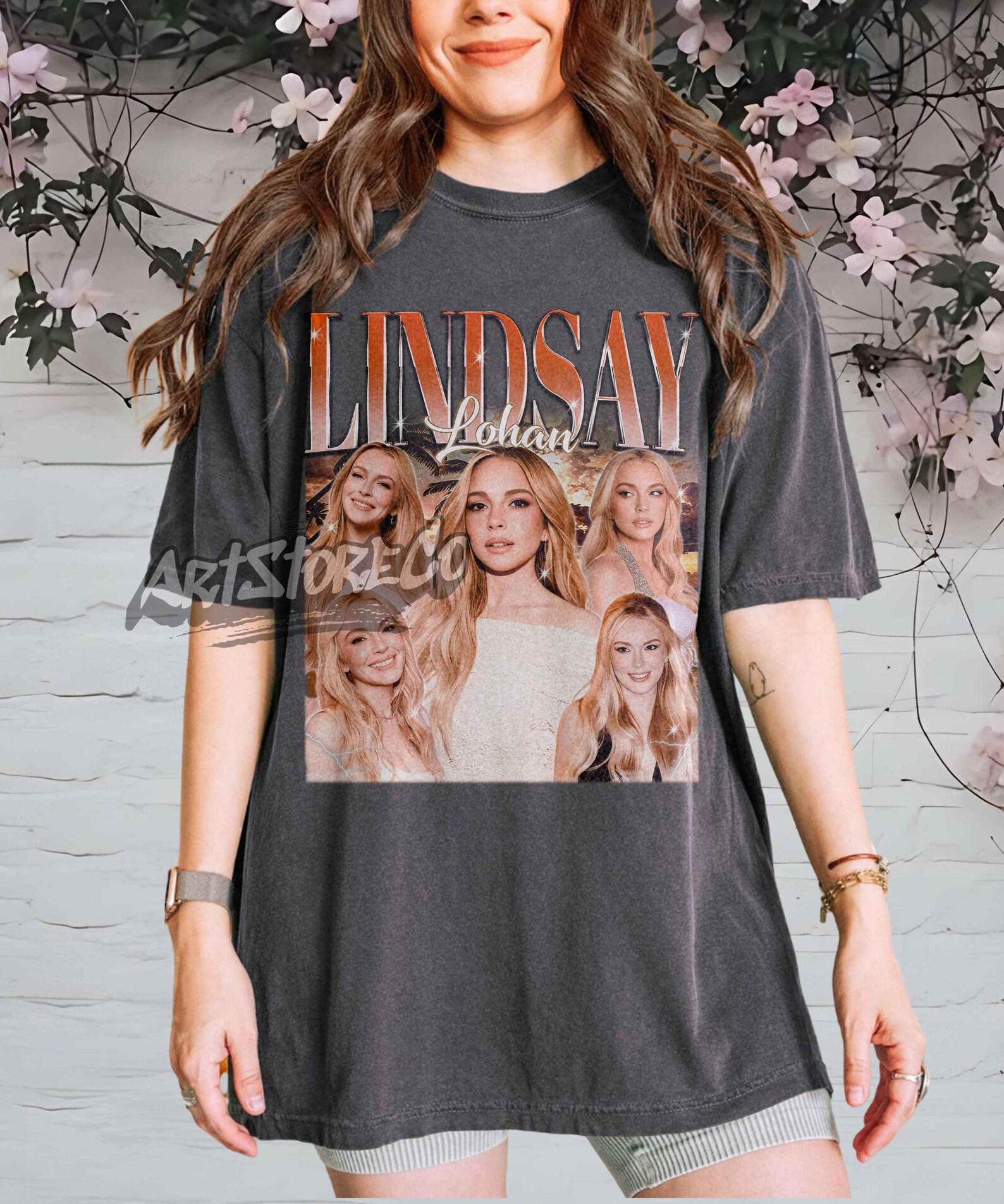 Lindsay Lohan Graphic Tee, Vintage Inspired Apparel, Retro 2000s Teen Movie Icon Shirt L