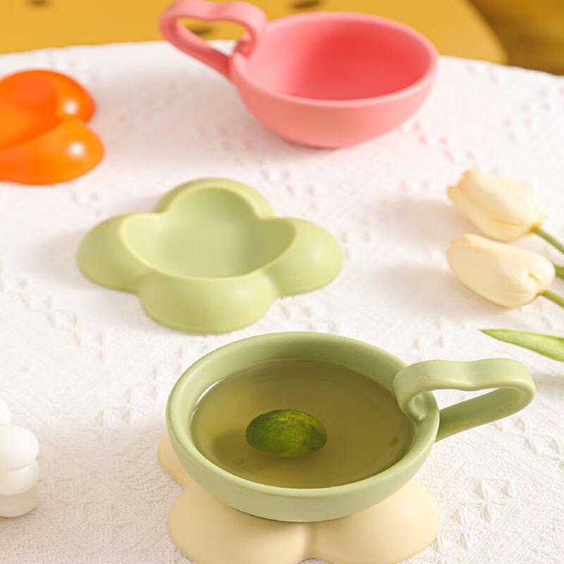 Qianxing Ceramic Cloud Coffee Cup and Saucer Set